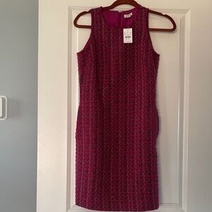 Jcrew factory Elegant Pink Tweed Dress sz 00